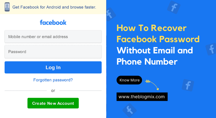 How To Recover Facebook Password Without Email and Phone Number