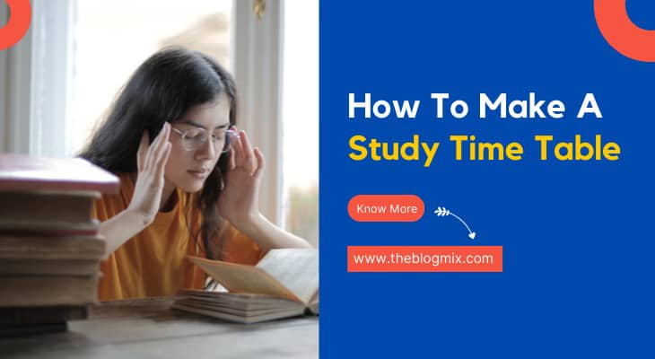 How To Make A Study Time Table